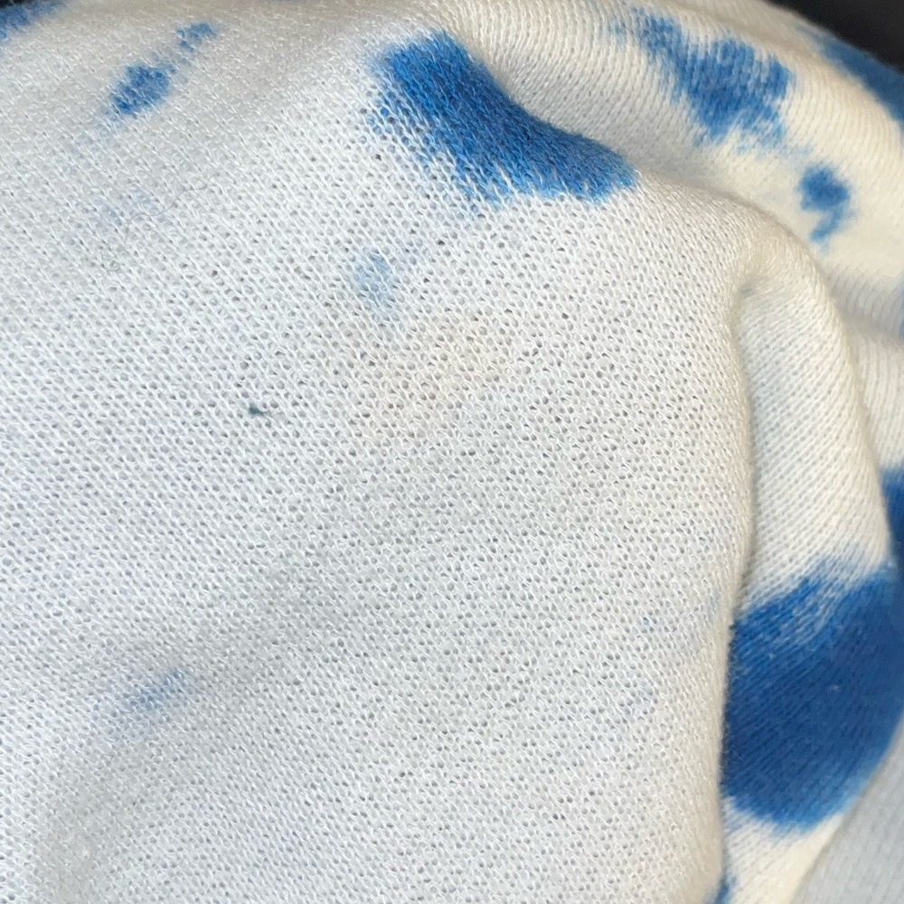 THE ELDER STATESMAN True Blue Tie-Dye Cotton & Cashmere Terry Hoodie - XL - Picture 16 of 16